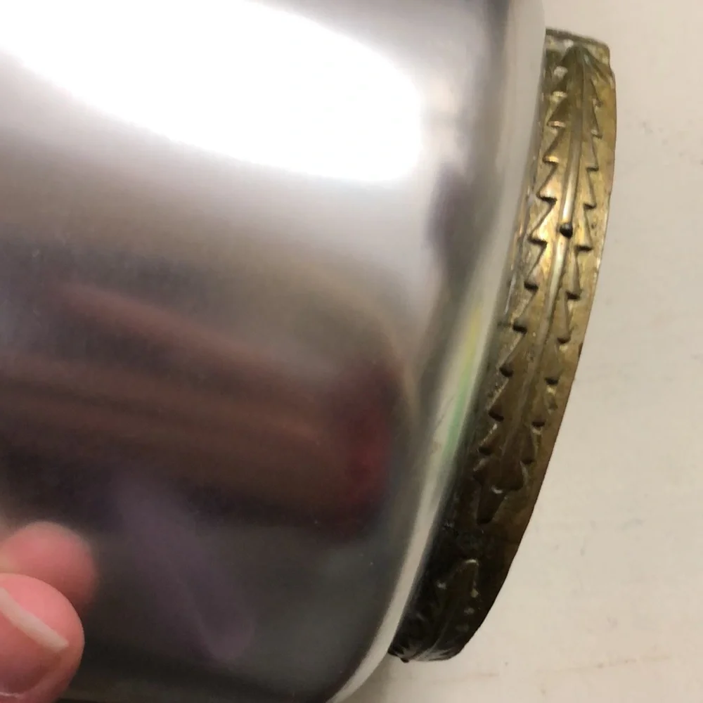 Ice bucket vintage aluminum